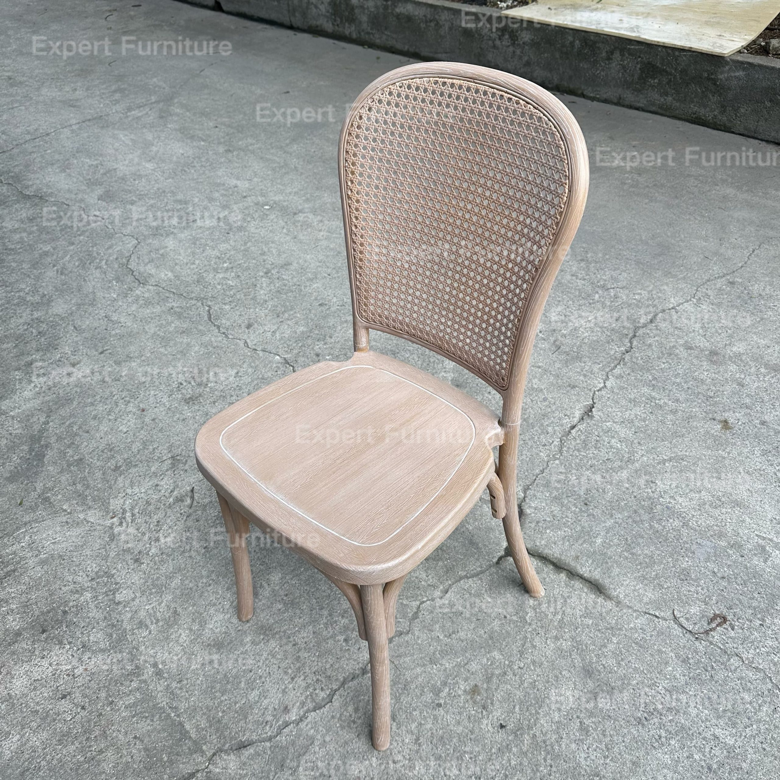 Rattan Back Resin Chair - Image 3