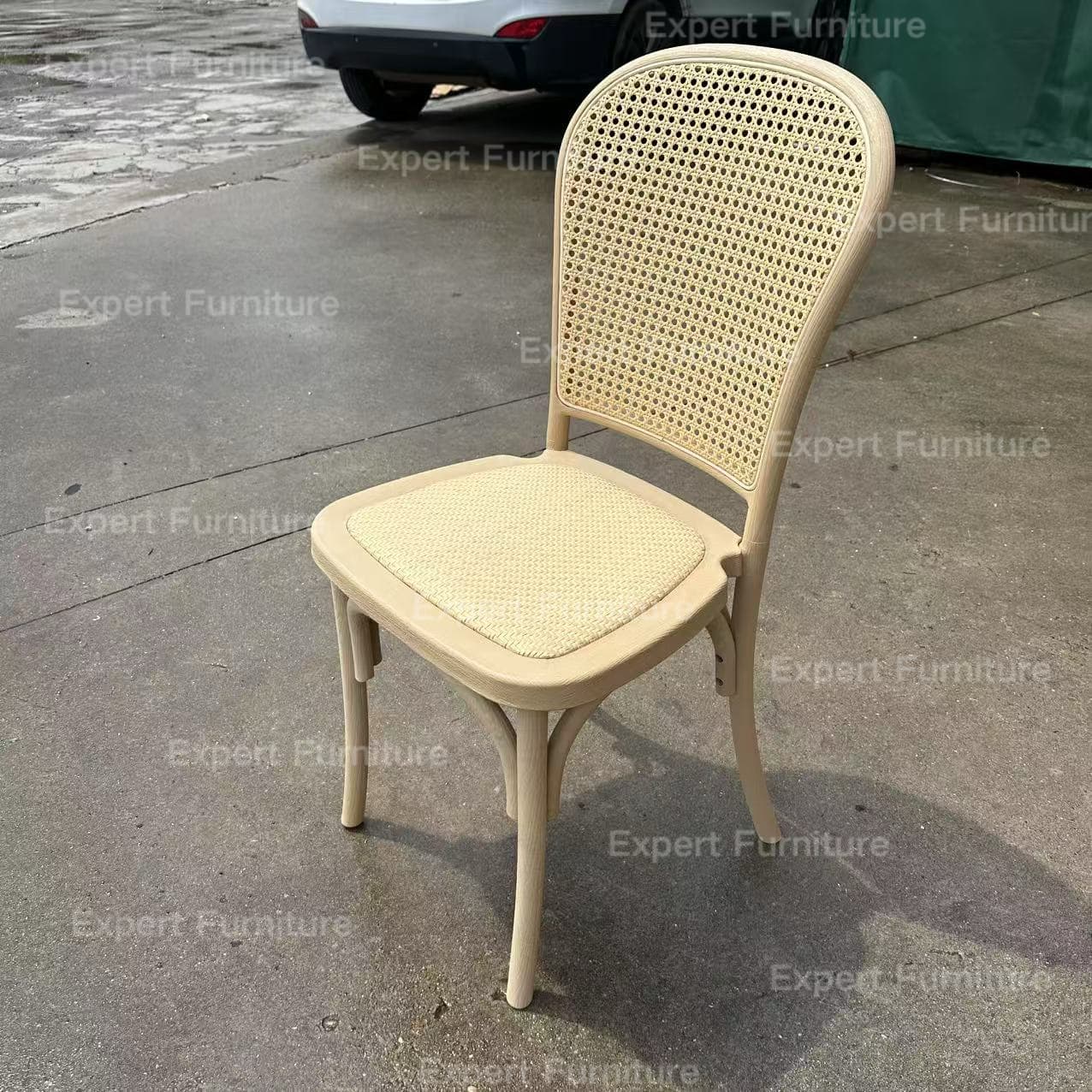 Rattan Back Resin Chair - Image 5