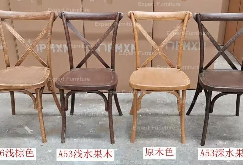 Resin Cross Back Chair