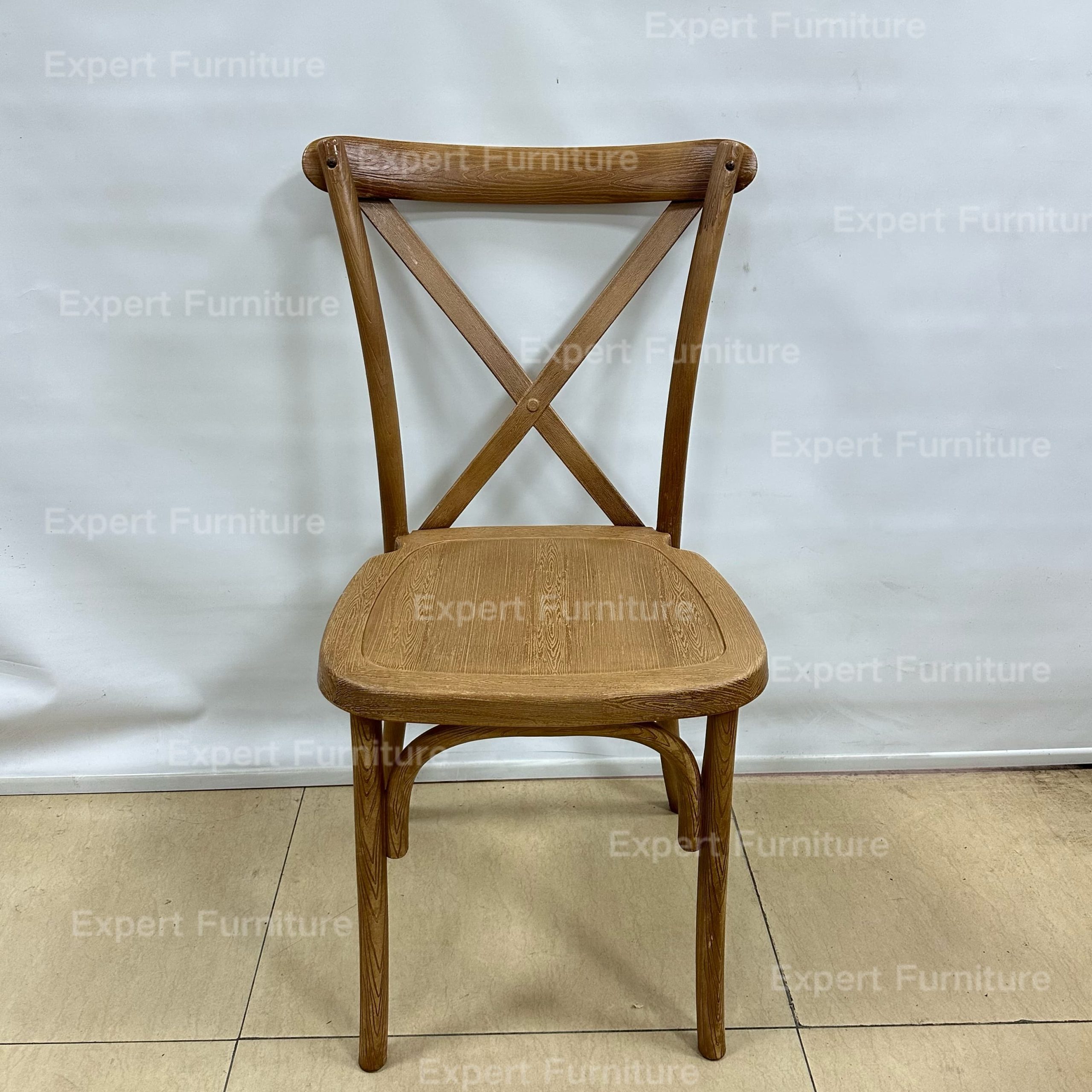 Resin Cross Back Chair - Image 9