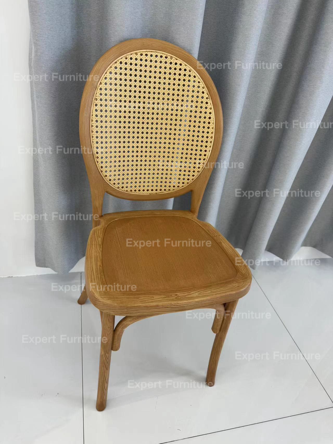 Rattan Round Back Resin Chair - Image 2