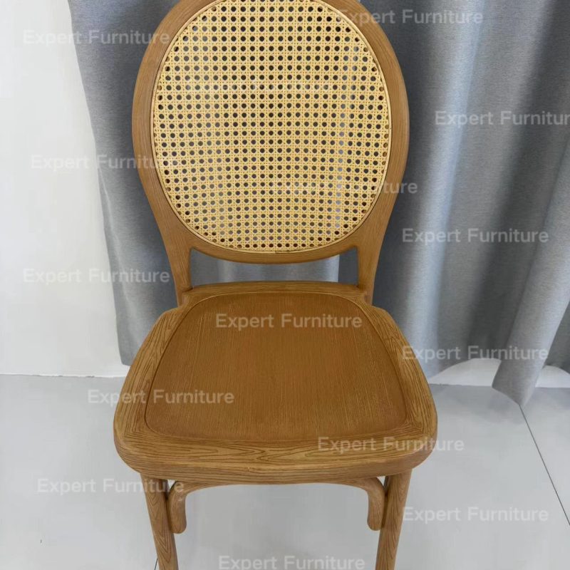 Rattan Round Back Resin Chair