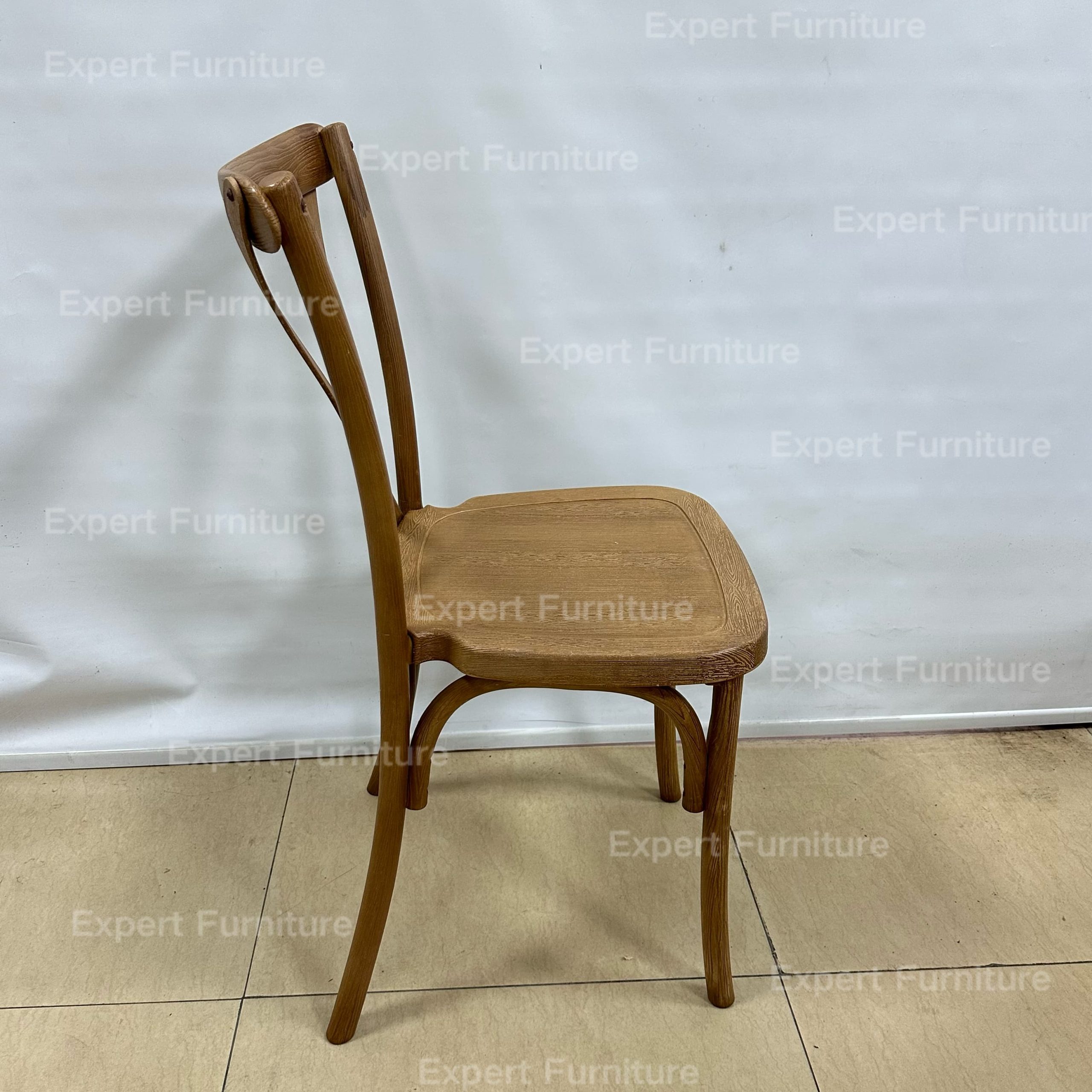 Resin Cross Back Chair - Image 6