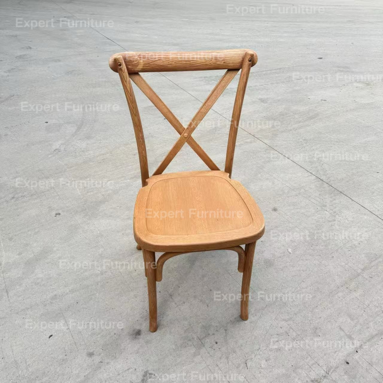 Resin Cross Back Chair - Image 2