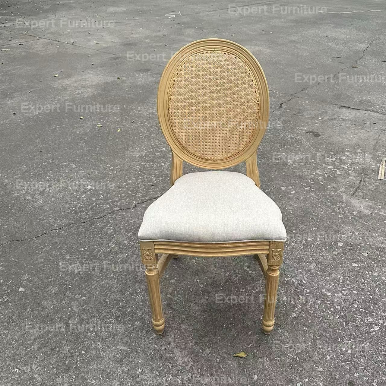 Resin Luis Chair with Rattan Back - Image 2
