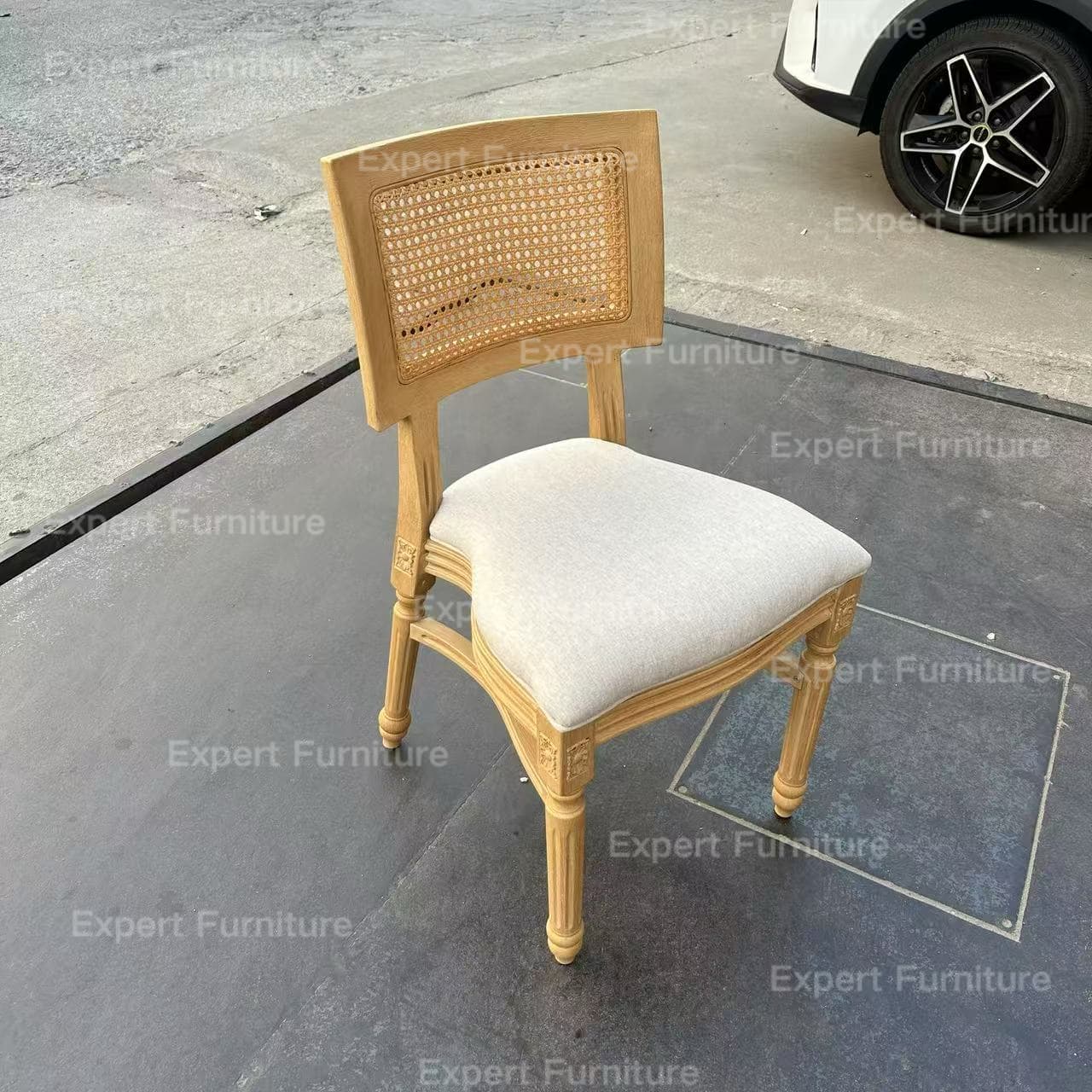 Rectangle Back Resin Chair - Image 4