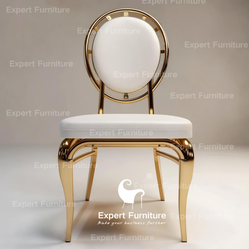 Luxury Series - New Style Round Back Stainless Steel Chair