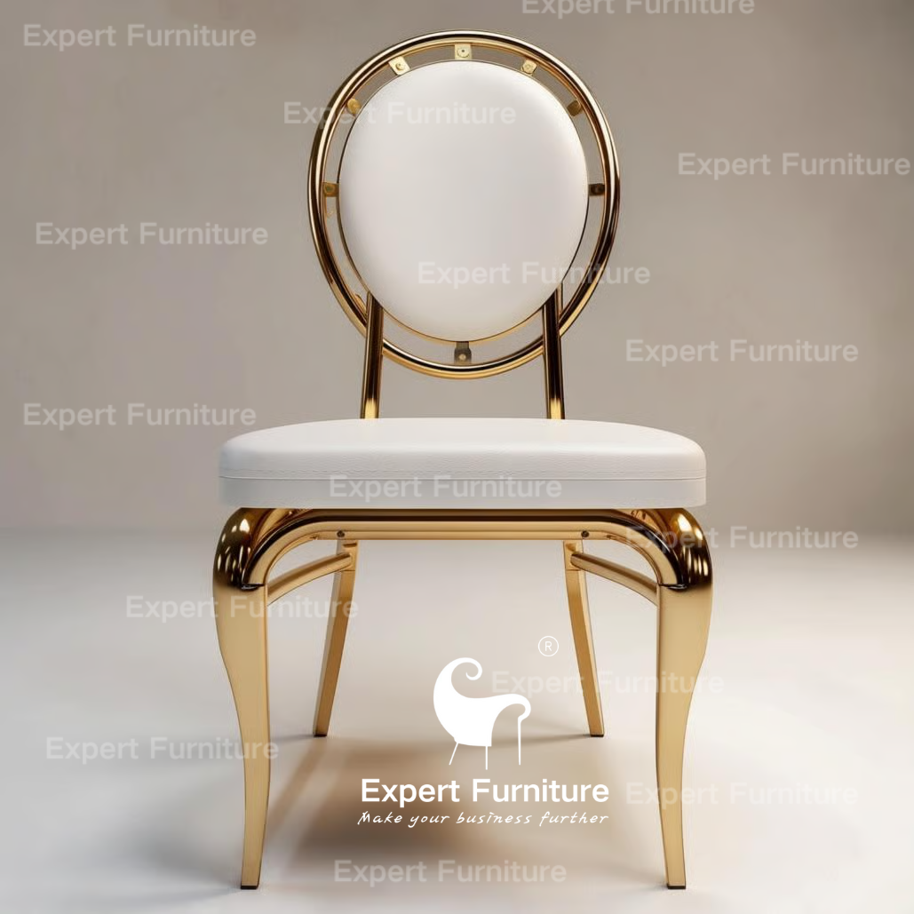 Luxury Series - New Style Round Back Stainless Steel Chair